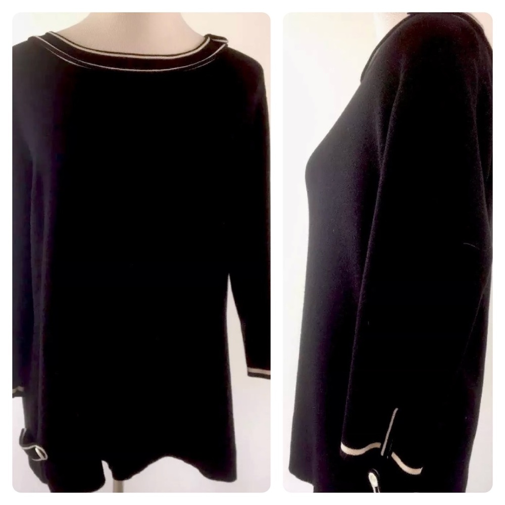 Sandra King Long Sweater Black XL BA30